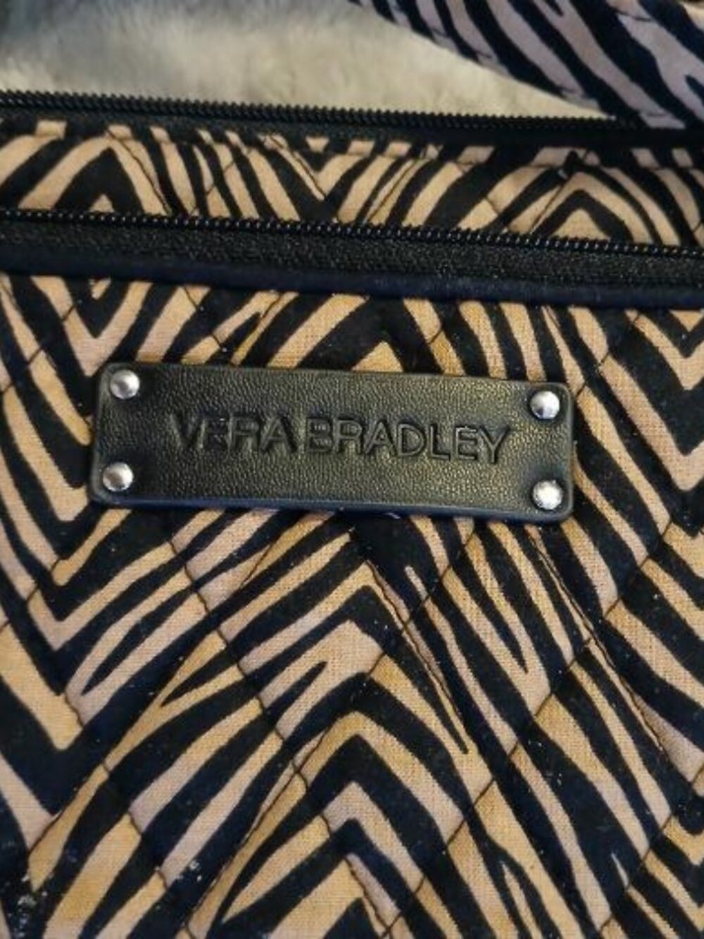 VERA BRADLEY QUILTED ANIMAL PRINT CROSSBODY